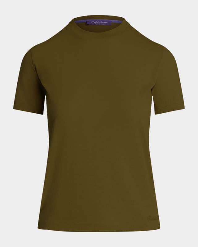 Hallie Short-Sleeve Lux Cotton Jersey T-Shirt